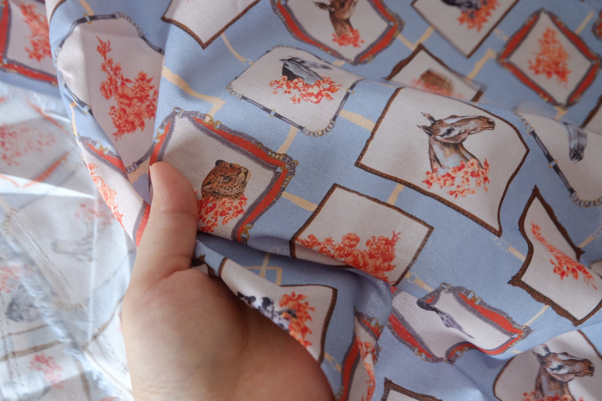Equestrian Portraits Soft Cotton Print – 2.19 yd