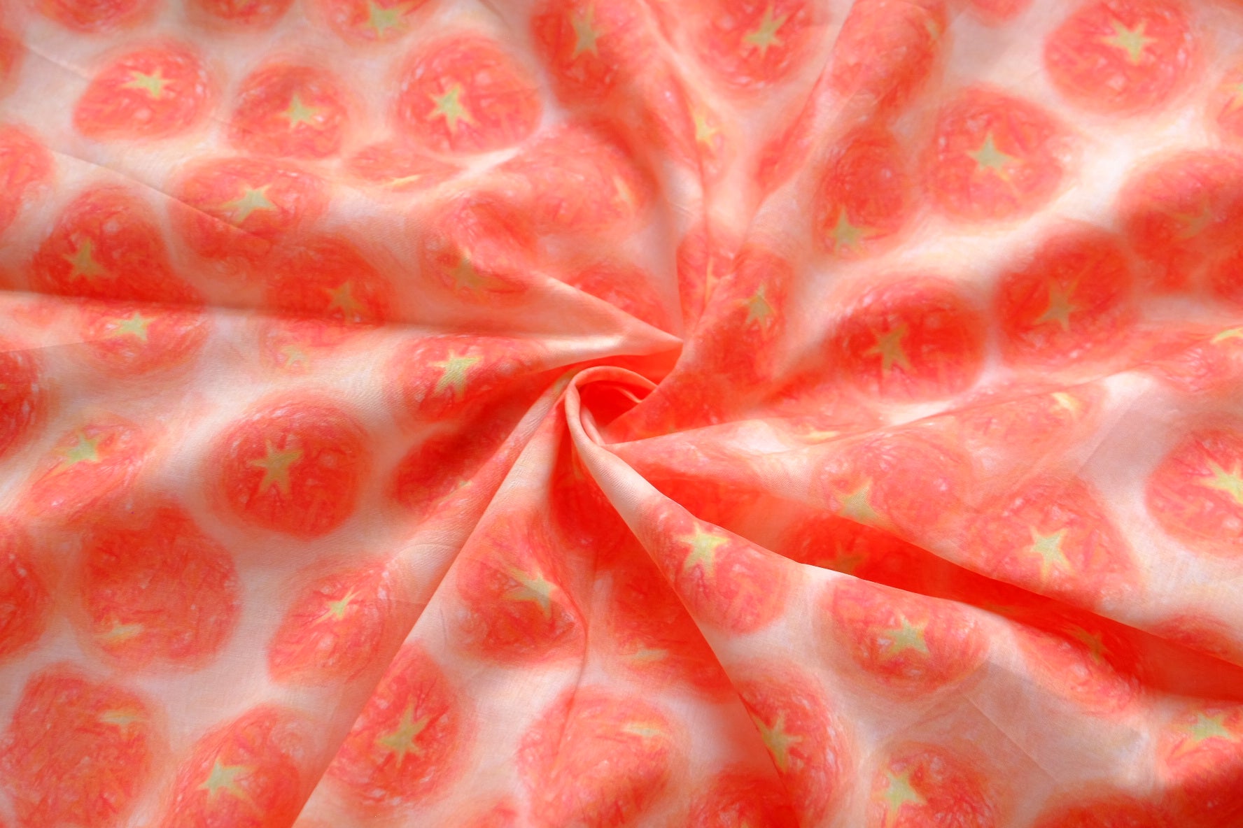 Watercolor Tomato 100s Cotton Lawn – 2.2 yd