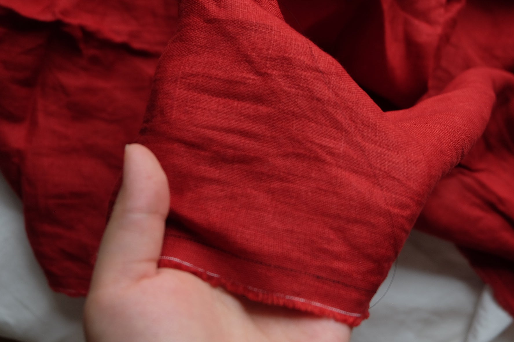 Brick Red 11s Pure Linen – 2.2 yd