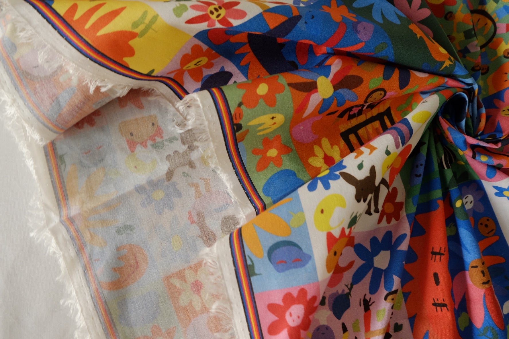 Colorful Story Patchwork Cotton Poplin Fabric