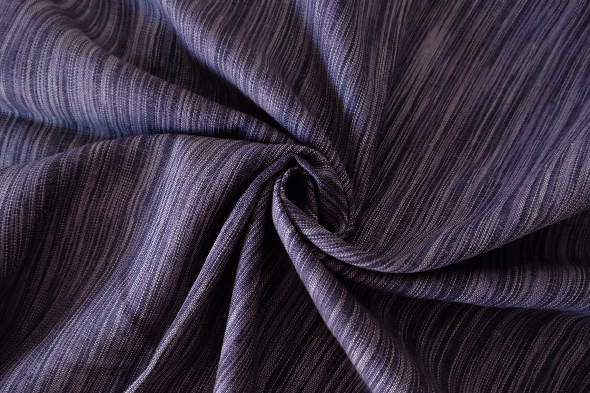 Midnight Plum Striped Linen Cotton – 2.19 yd