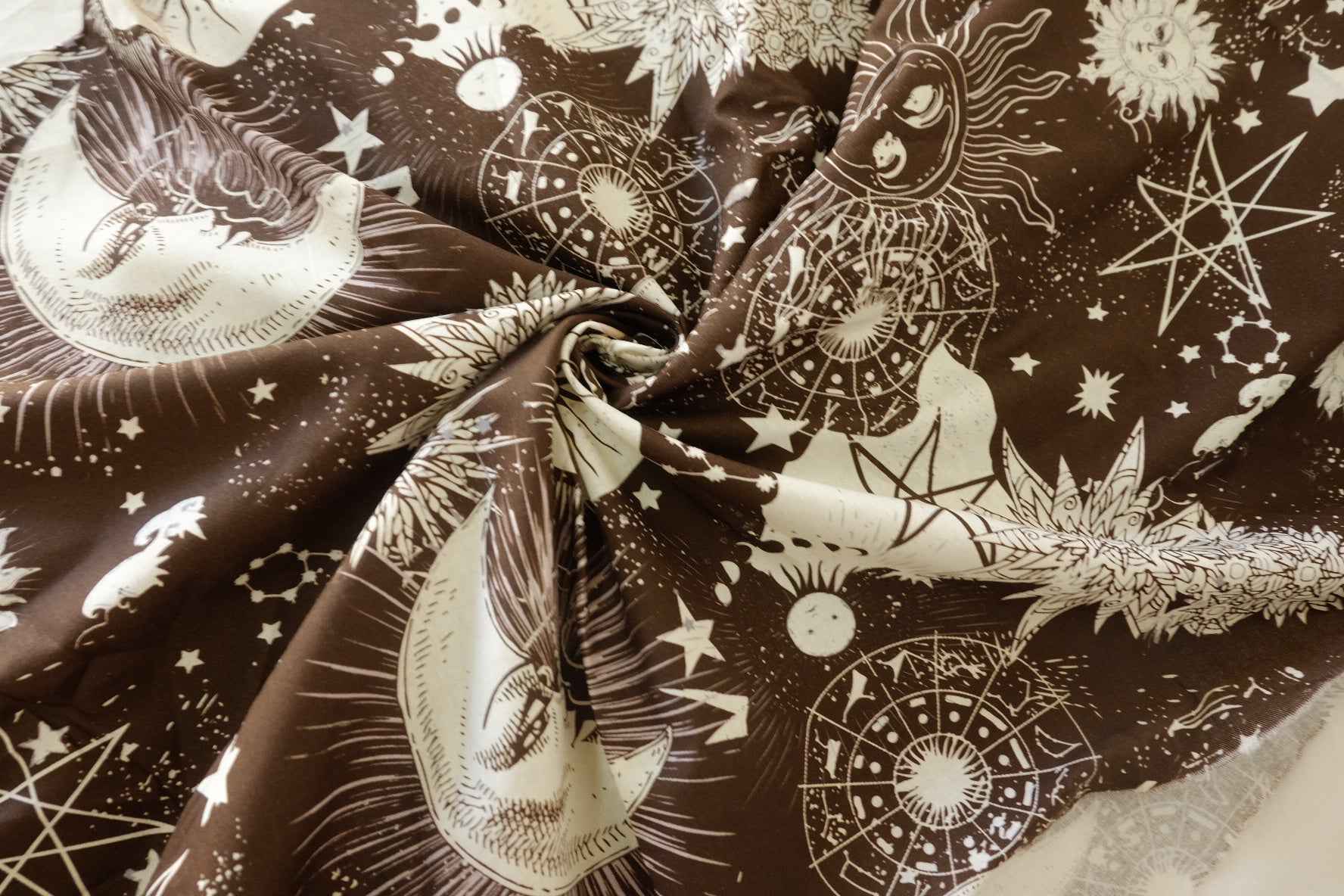 Celestial Moon Cotton Fabric – 1 yd
