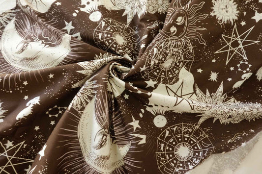 Celestial Moon Cotton Fabric – 1 yd