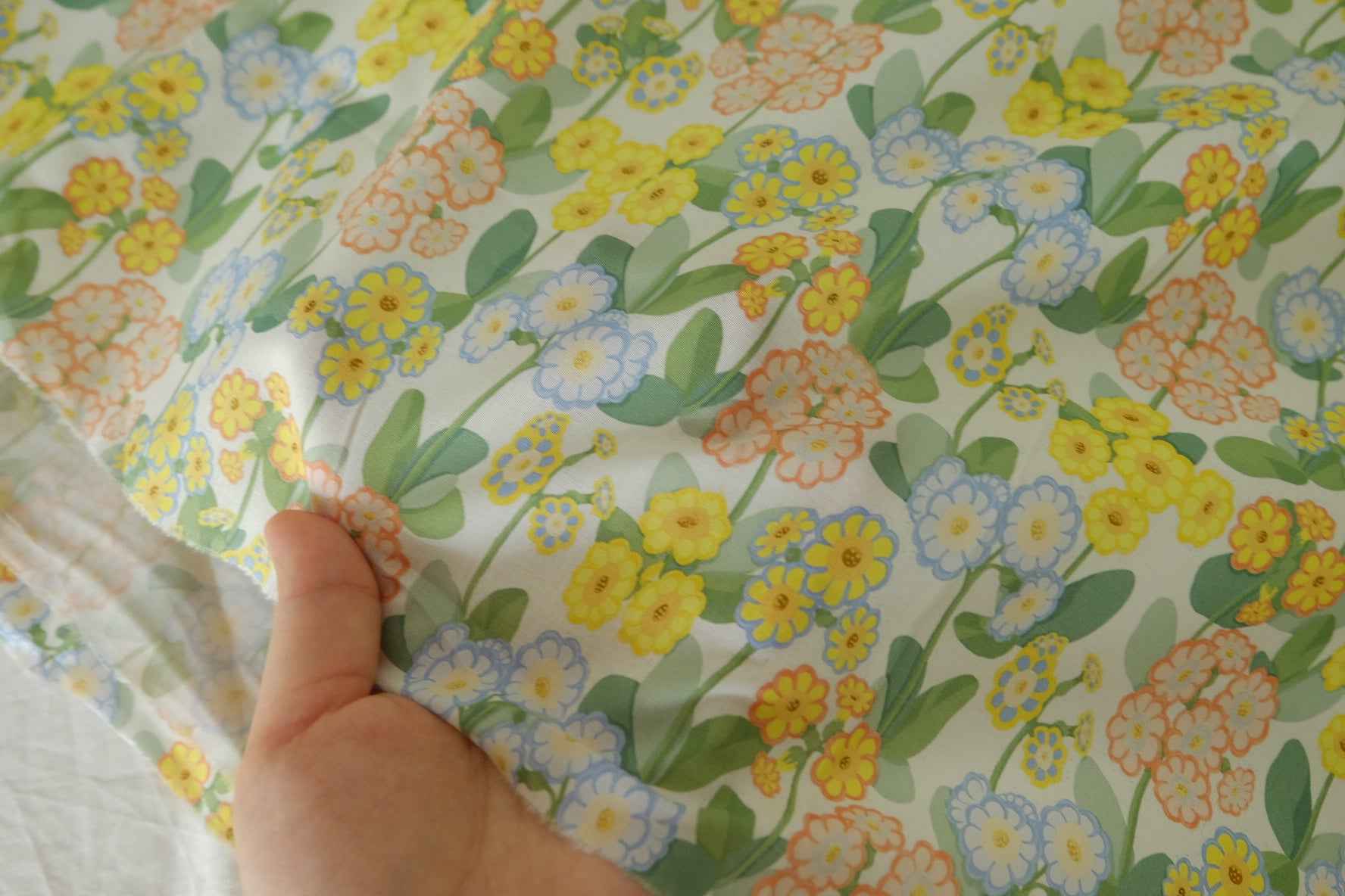 Sunny Meadow Floral Cotton Lawn – 3.3 yd