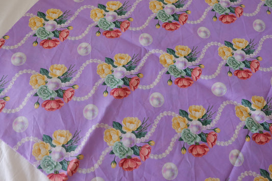 Lavender Pearl Garden Cotton Lawn – 1.86 yd