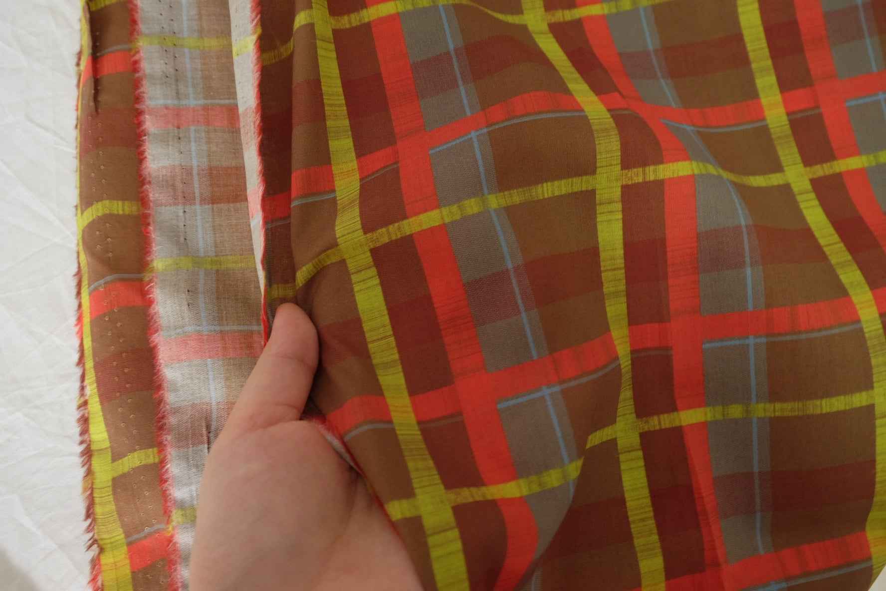 Bold Retro Plaid Cotton Lawn – 3.3 yd