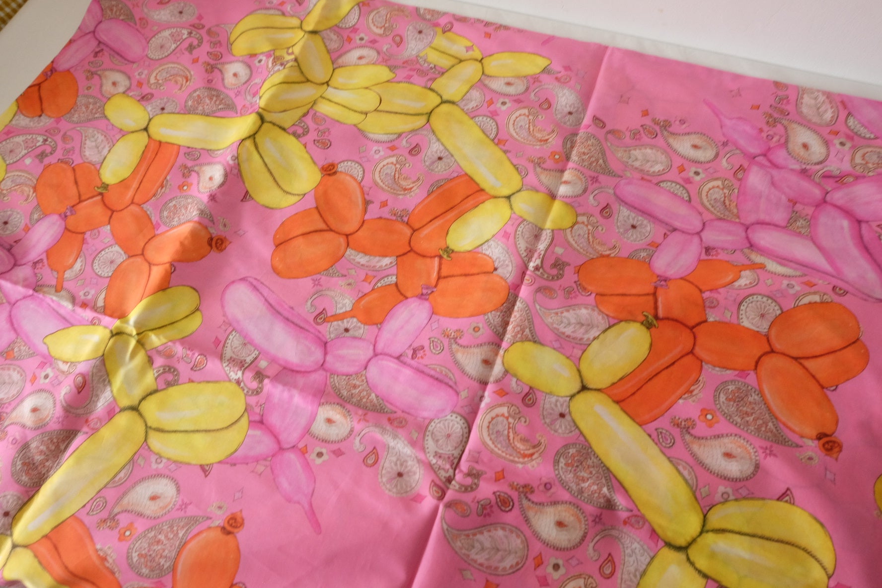 Balloon Dog Paisley Cotton Lawn Fabric – 2.2 yd