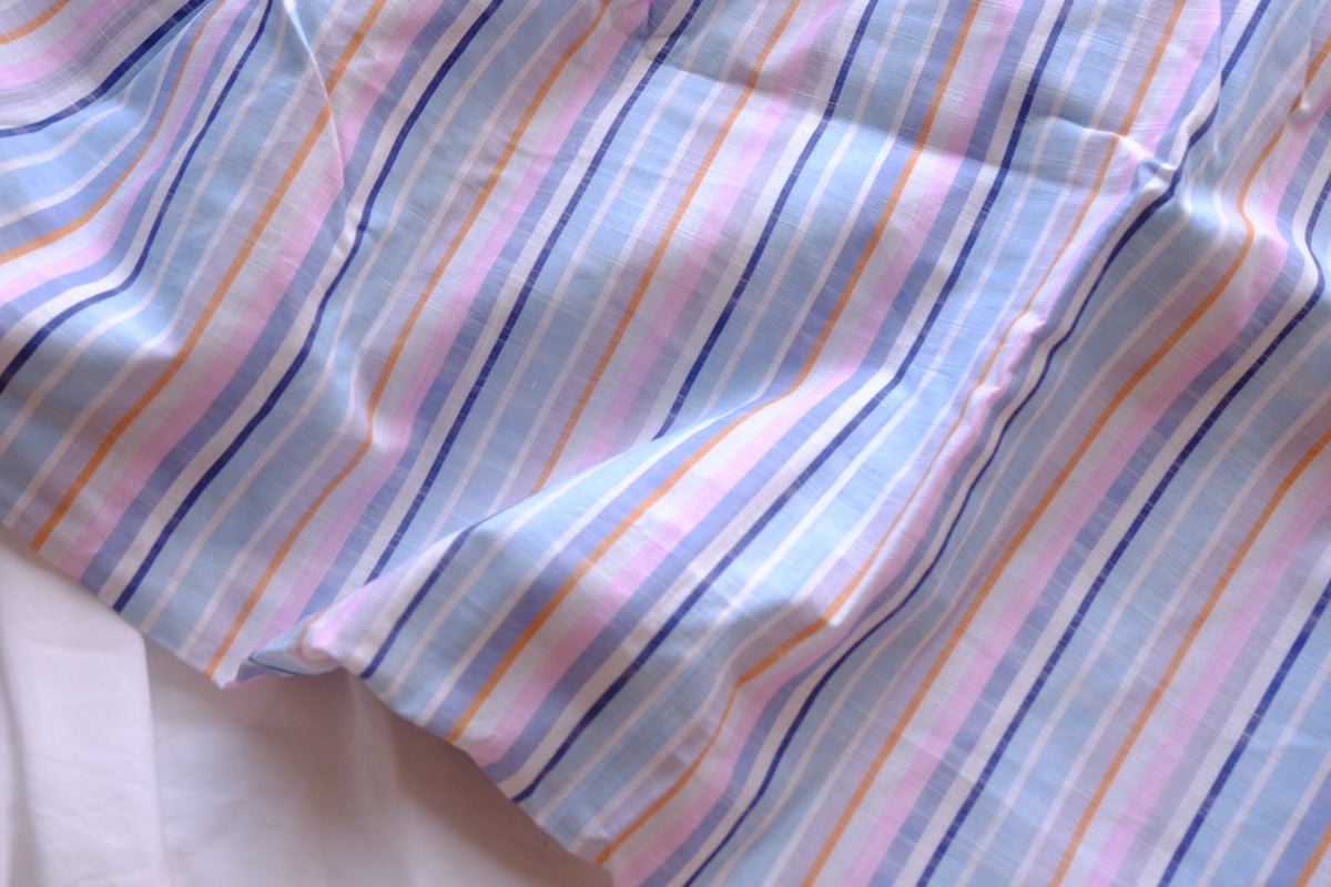 Pastel Multicolor Striped Cotton Linen – 2.2 yd