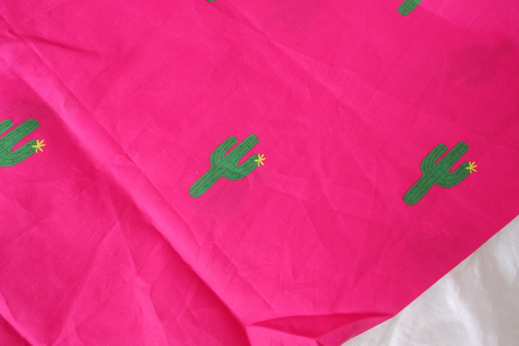 Hot Pink Cactus Crisp Cotton Poplin — 2.73 yd