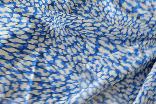 Blue Abstract Burst High Count Cotton Fabric – 3.3 yd