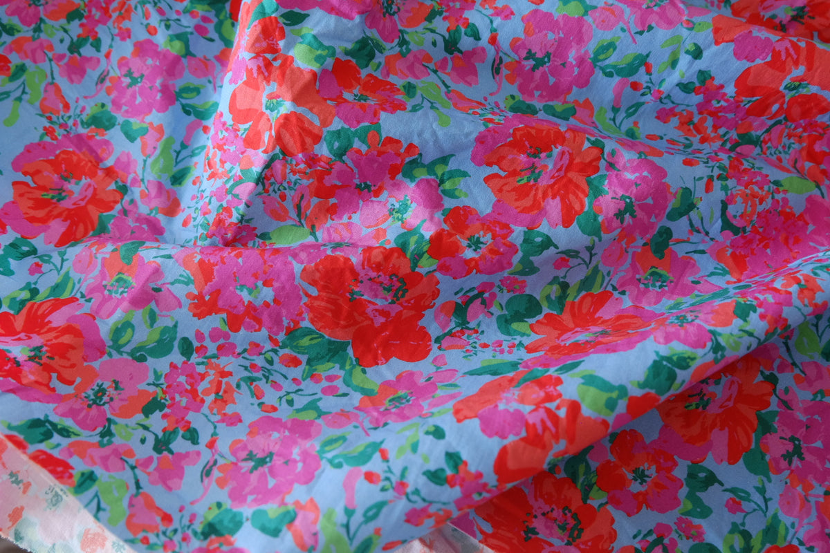 Vivid Garden High-Density Cotton Poplin – 2.1 yd