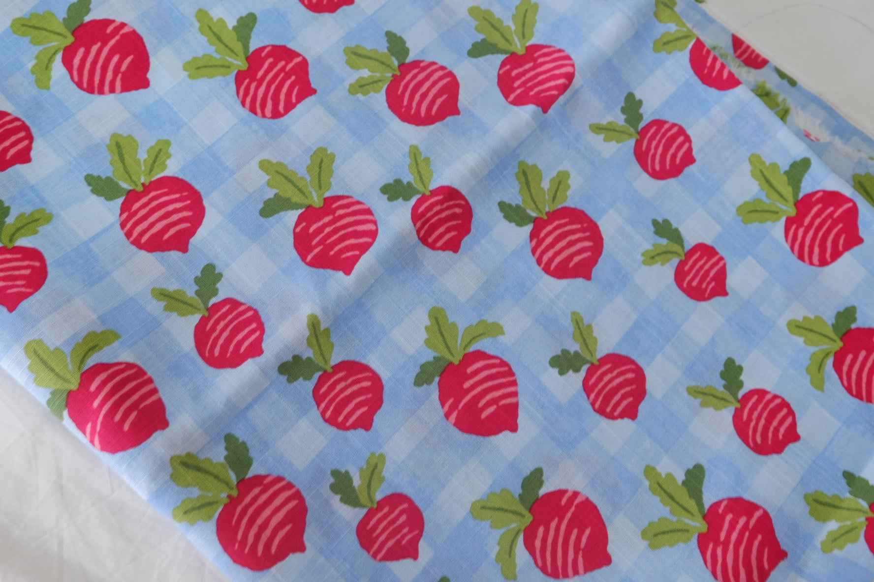 Pink Radish Linen Cotton Fabric – 1.6 yd / 2.2 yd