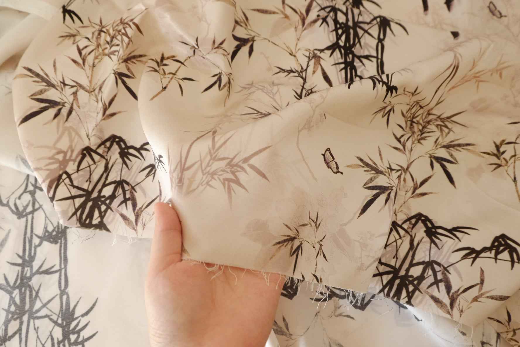 Ink Bamboo Silky Rayon Fabric – 3.3 yd