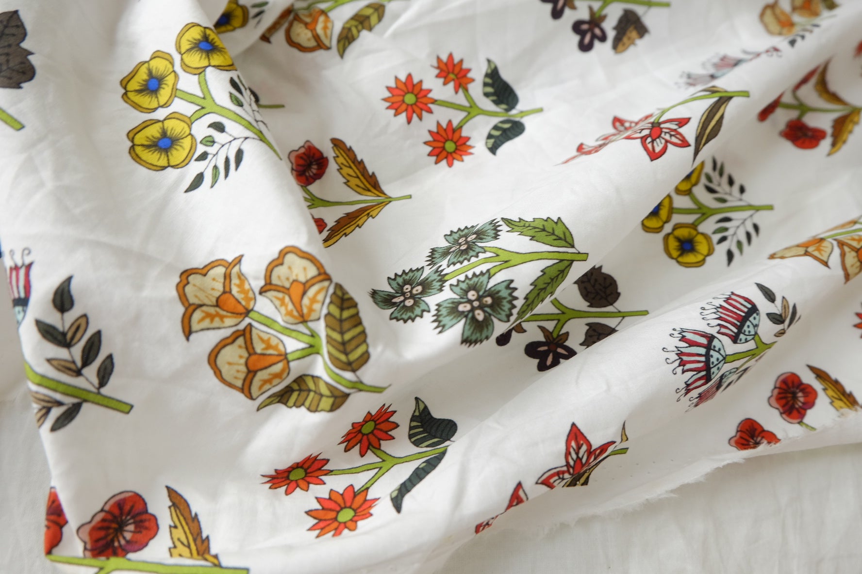 Botanical Posy 60s Cotton Poplin, 3.28 Yards