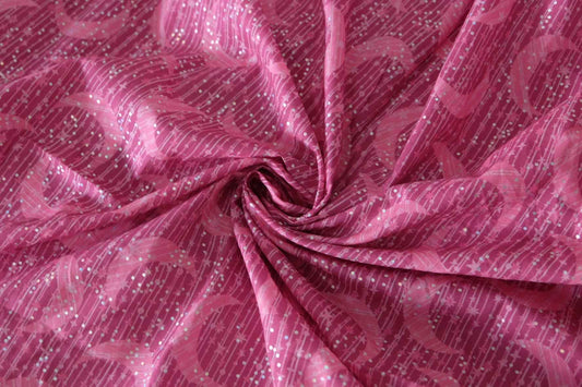 Pink Stardust Sparkle Cotton Lawn – 3.3 yd