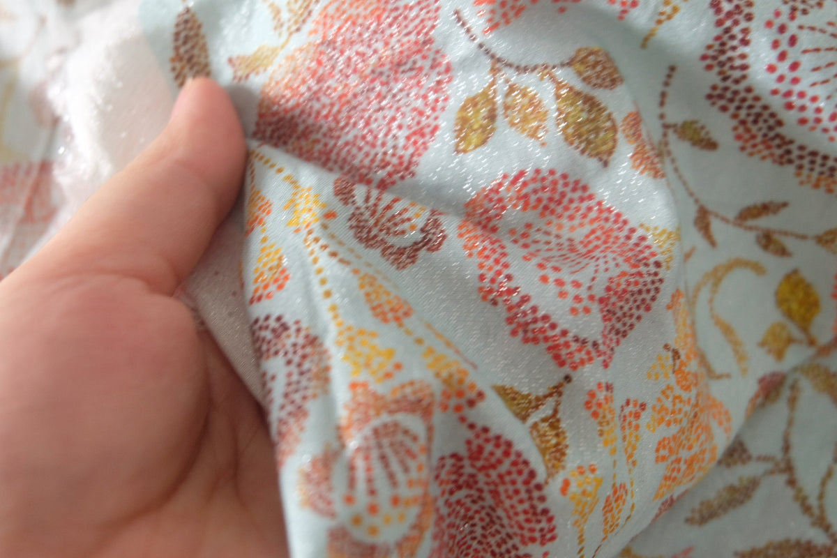 Shimmer Floral Cotton Lawn — 2.08 yd