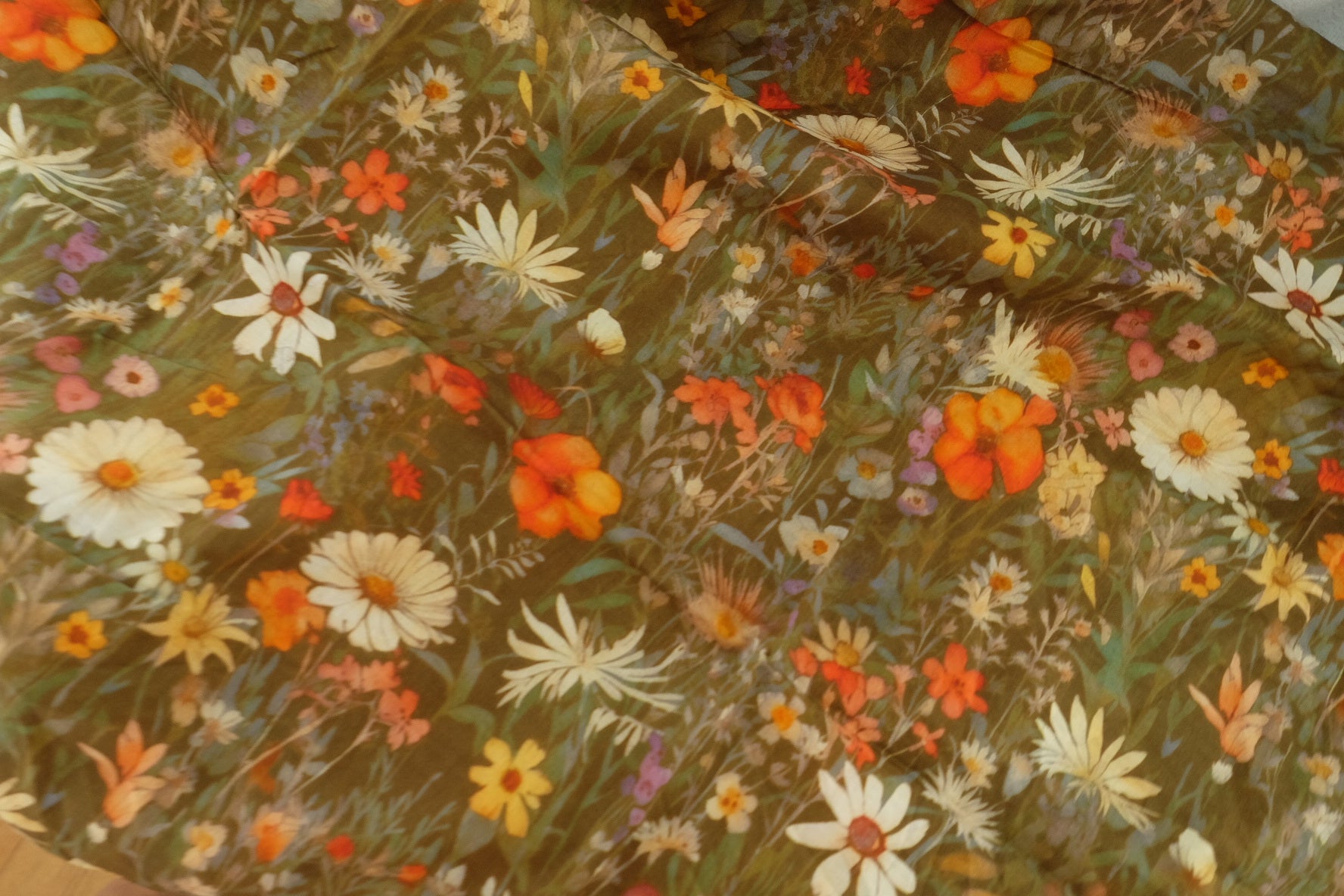 Autumn Meadow Cotton Voile – 2.2 yd