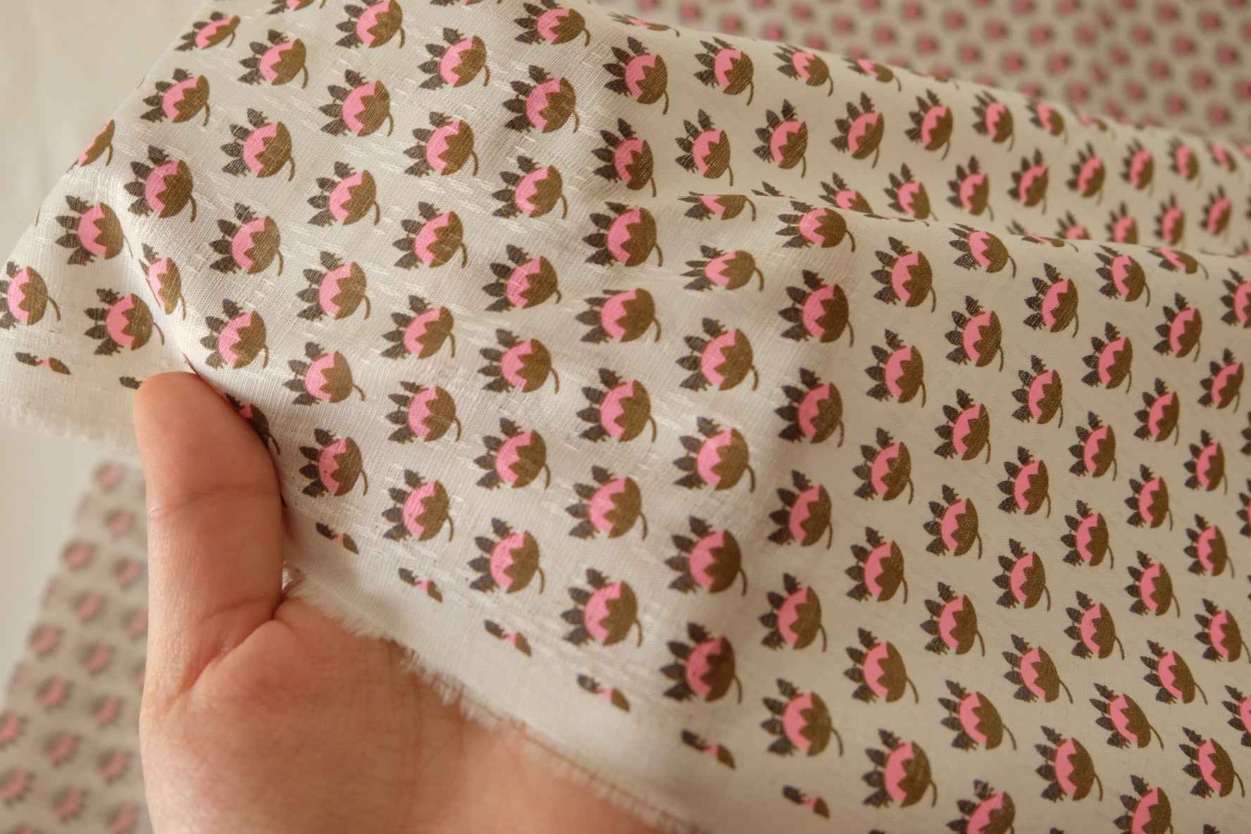 Legged Strawberry Cotton Poplin Fabric – 2.2 yd