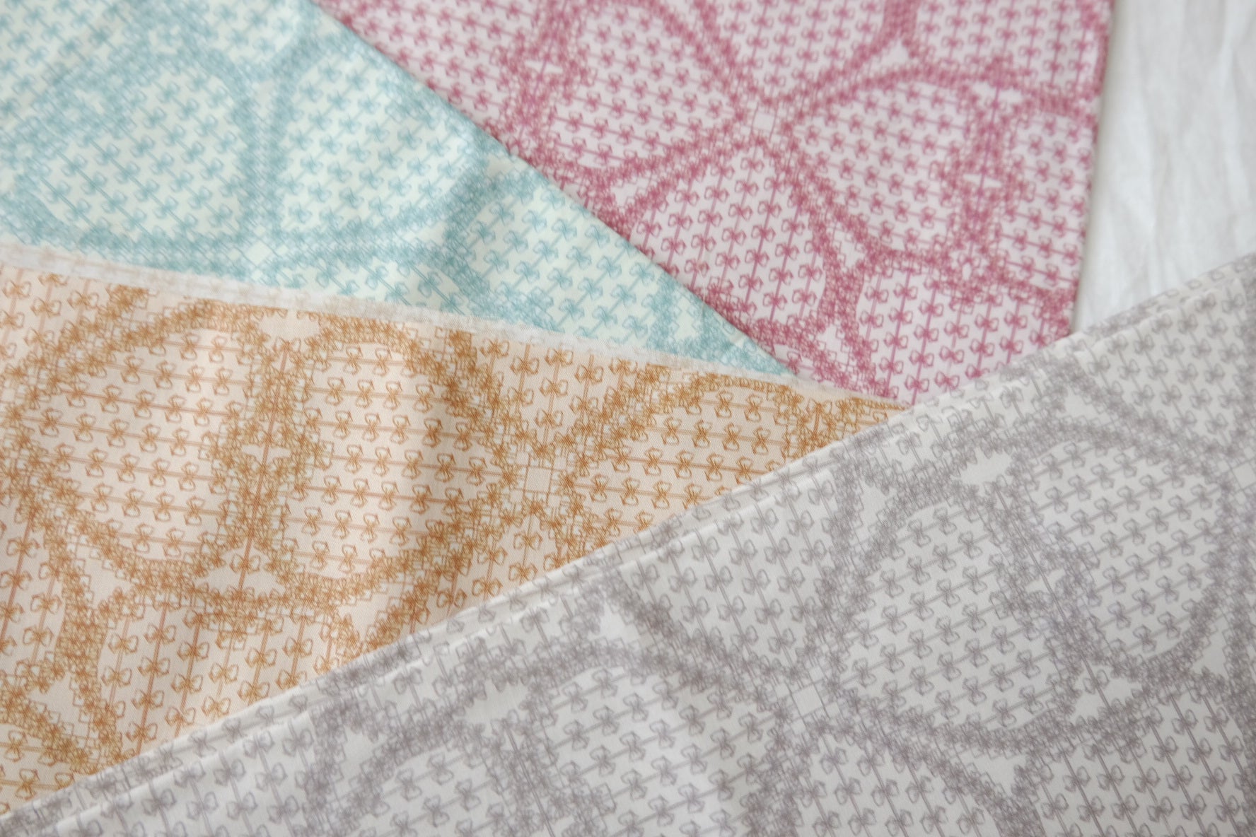 Soft Geometric Cotton Lawn Bundle — 3.5 yd Total