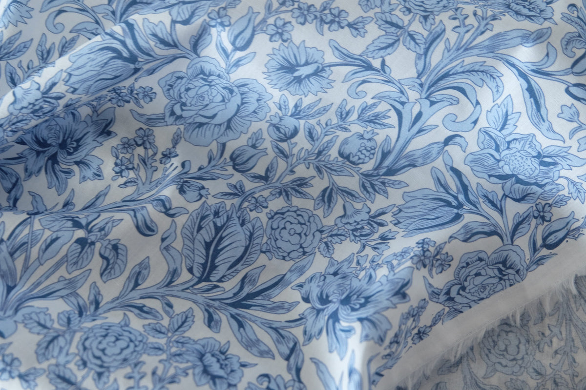 Blue Porcelain Garden Cotton Lawn – 3.3 yd