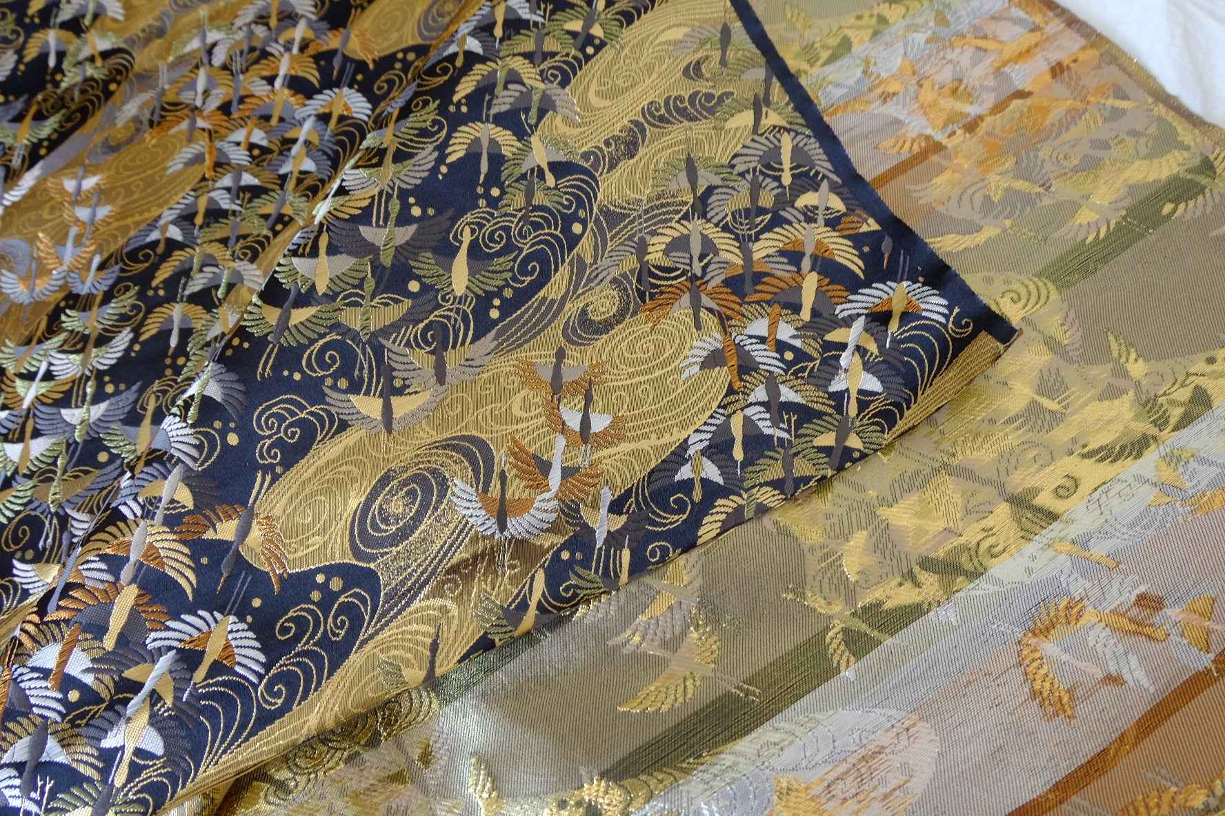 Japanese-Style Nishijin Brocade Fabric — 2.19 yd