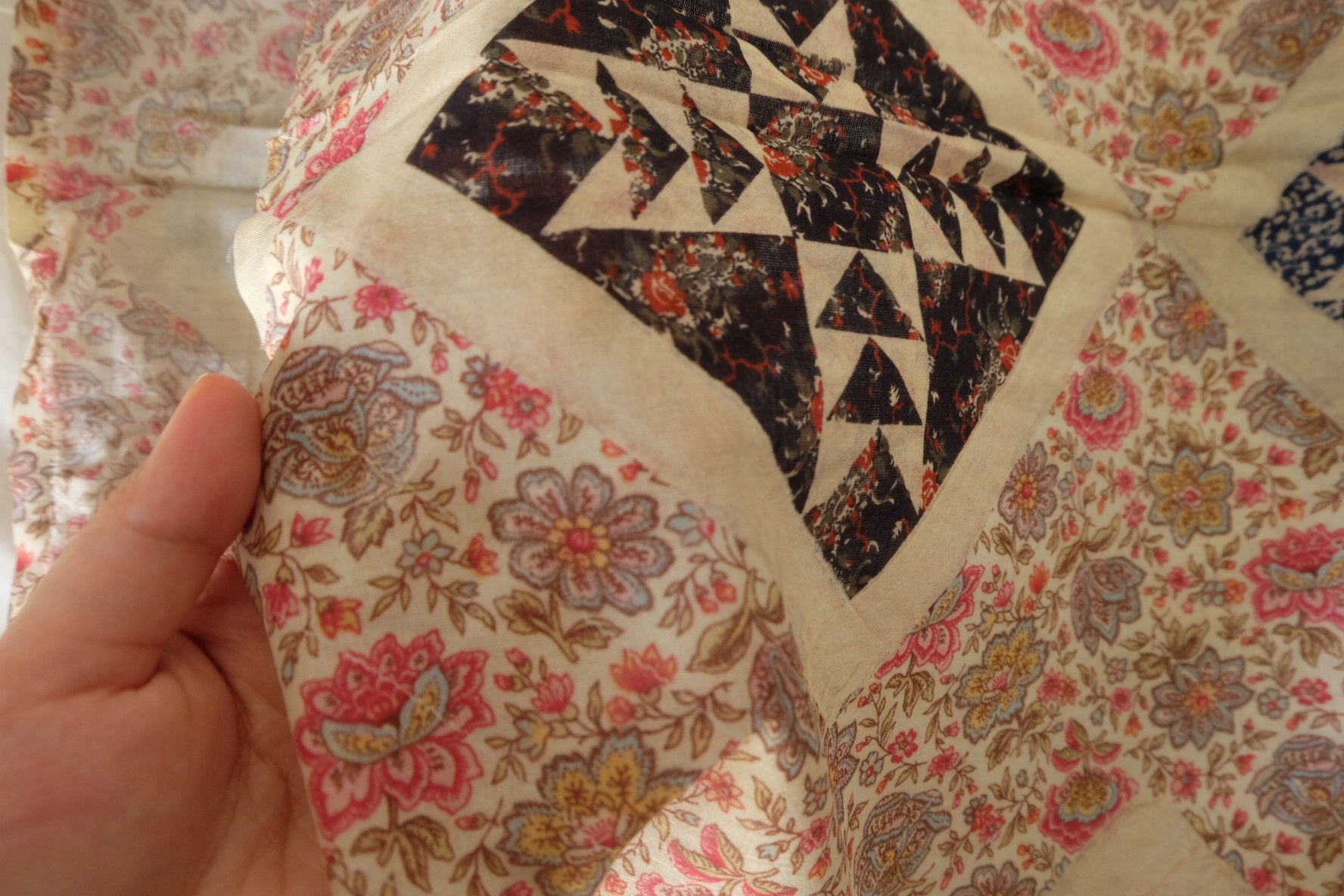 Vintage Quilt Patchwork Cotton Fabric – 2.8 yd