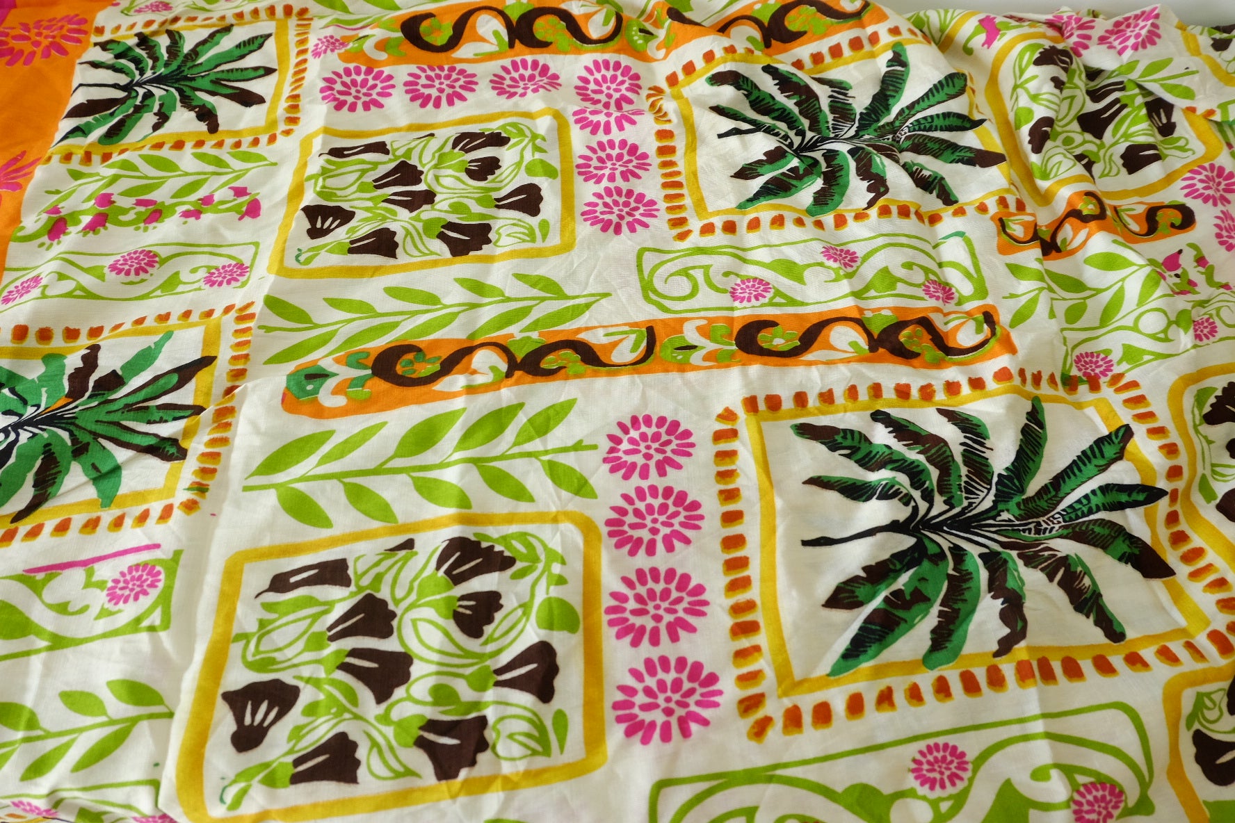 Tencel Cotton Floral Placement Print Fabric – 3.5 yd (Imperfect Batch)
