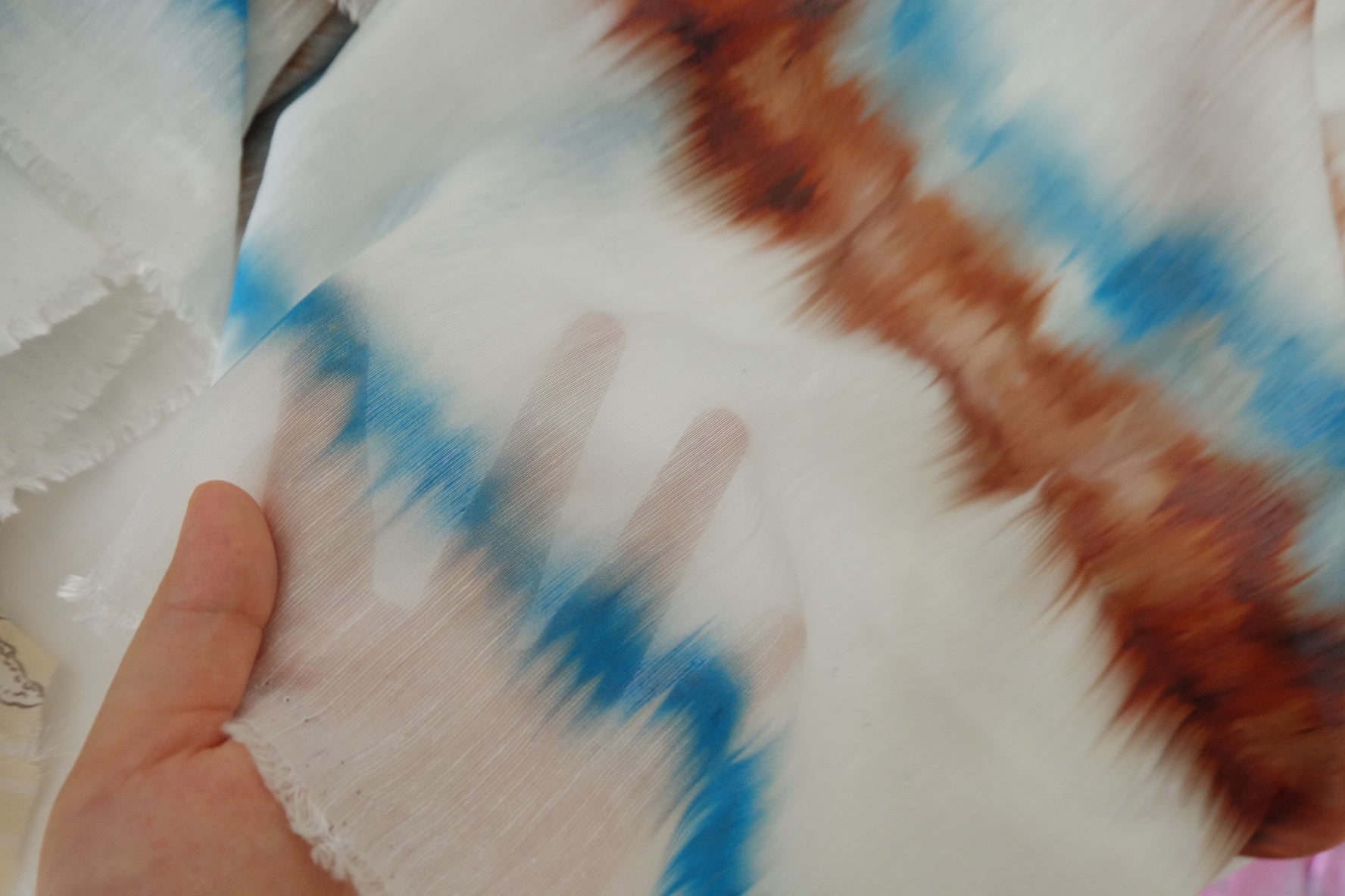 Abstract Stripe Tencel Linen Blend Fabric – 2.8 yd