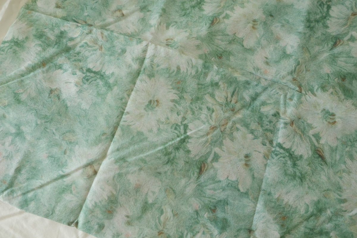 Mint Watercolor Cotton Voile – 2.2 yd