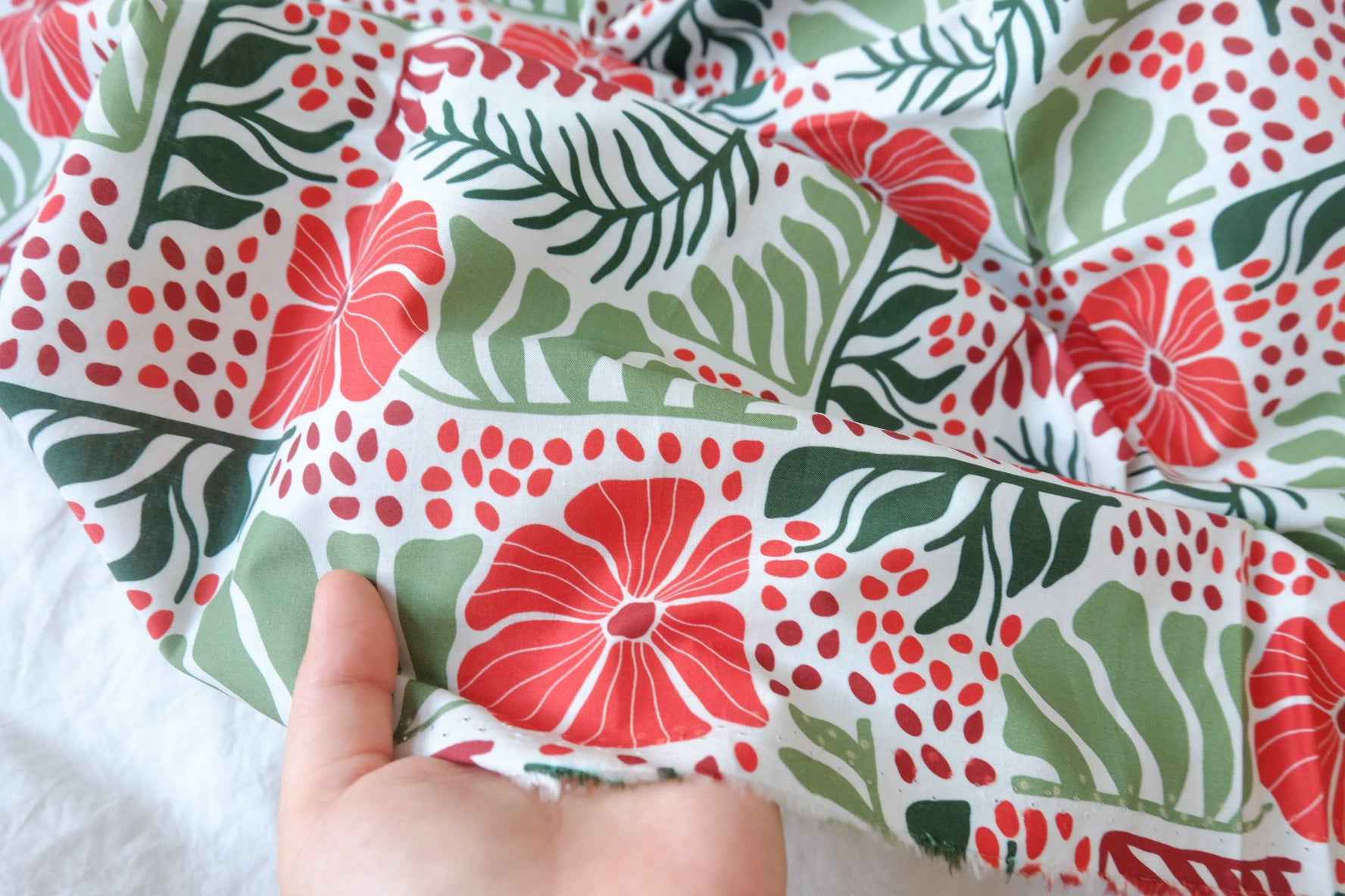 Graphic Garden Cotton Fabric — 3.28 yd