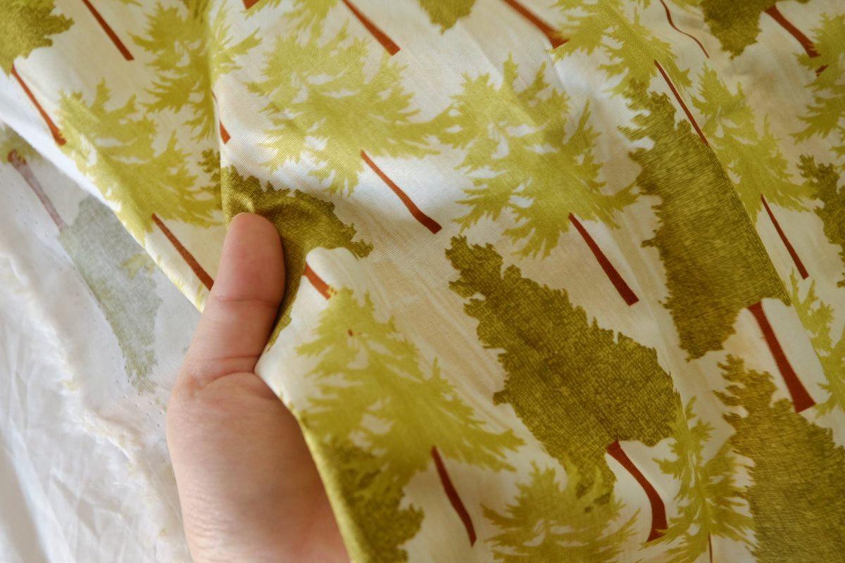 Little Woodland Trees Cotton Fabric – 2.2 yd