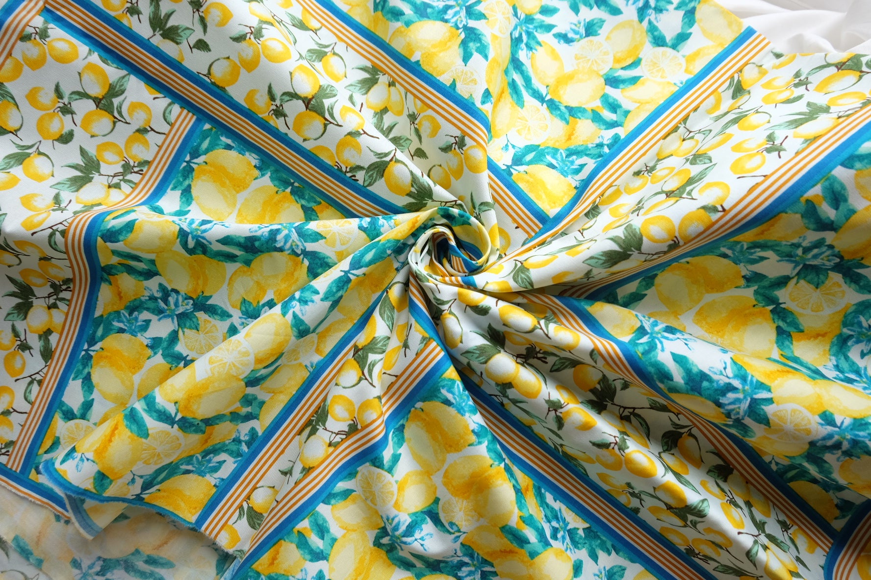 Lemon Panel Cotton Poplin – 2.2 yd