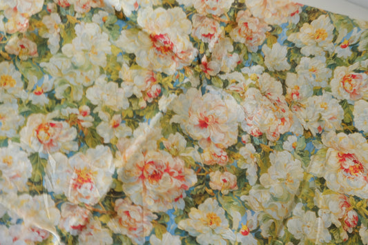 Vintage Garden Floral Silky Cotton Lawn Fabric – 3.3 yd
