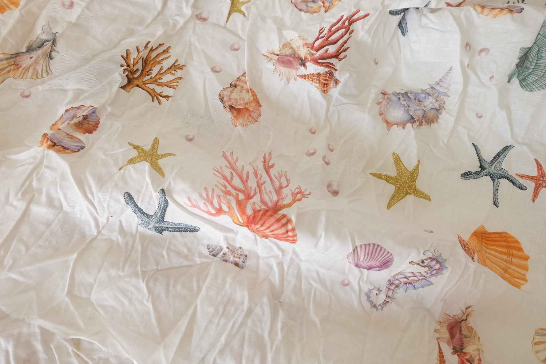 Seashell Lightweight Cotton Linen Fabric – 1.3 yd