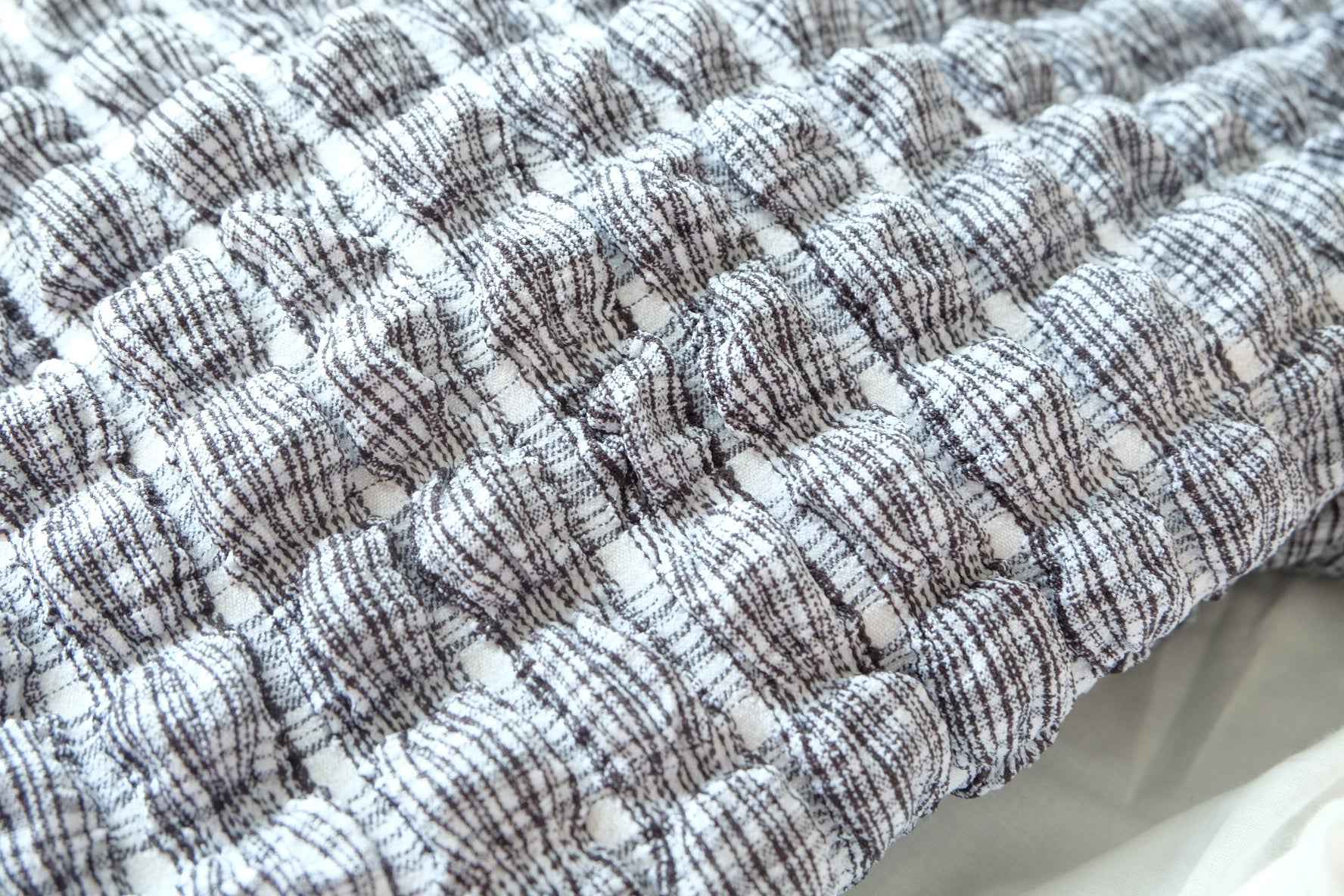 Textured Stretch Polyester Fabric, Voluminous Novelty Fabric for Puff Skirts, 1.09 Yards