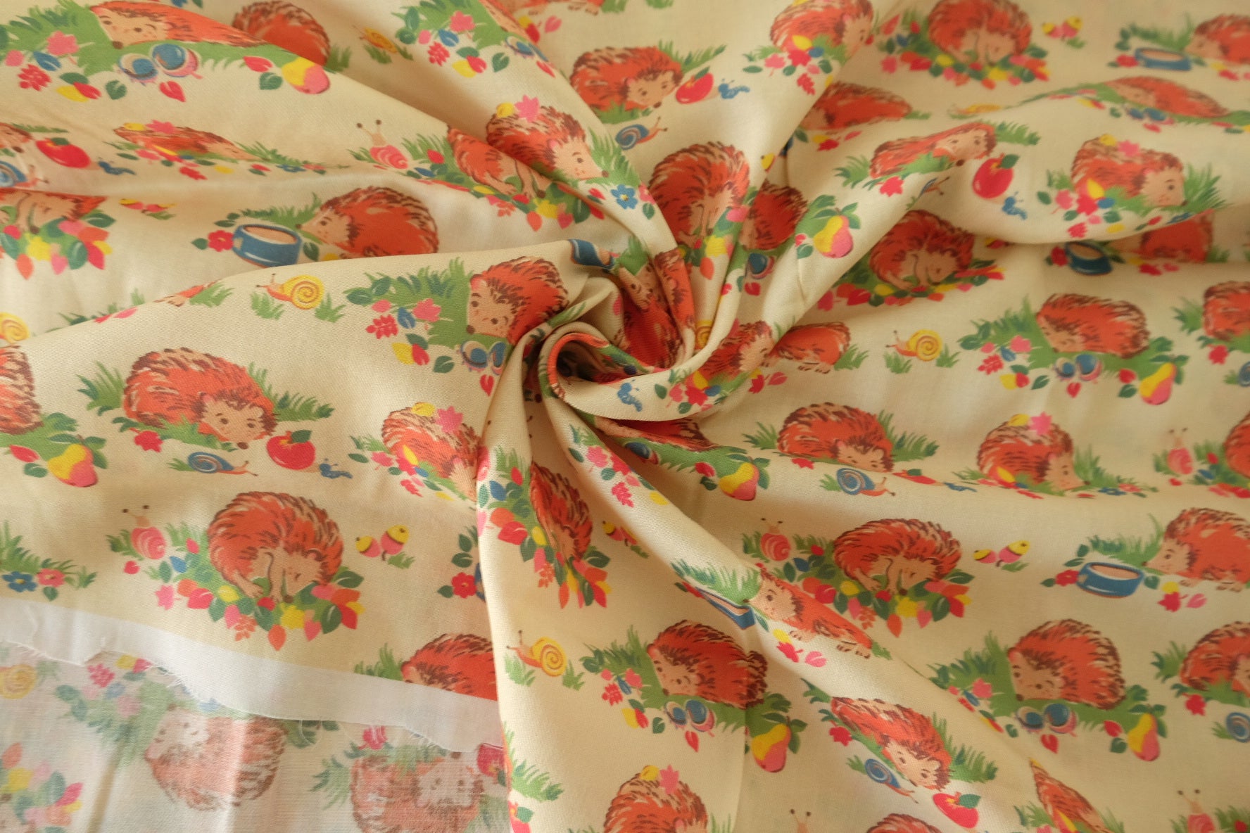Storybook Hedgehog Cotton Twill Fabric – 2.1 yd