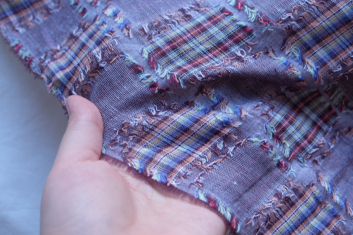 Frayed Plaid Patchwork Cotton – 2.2 yd