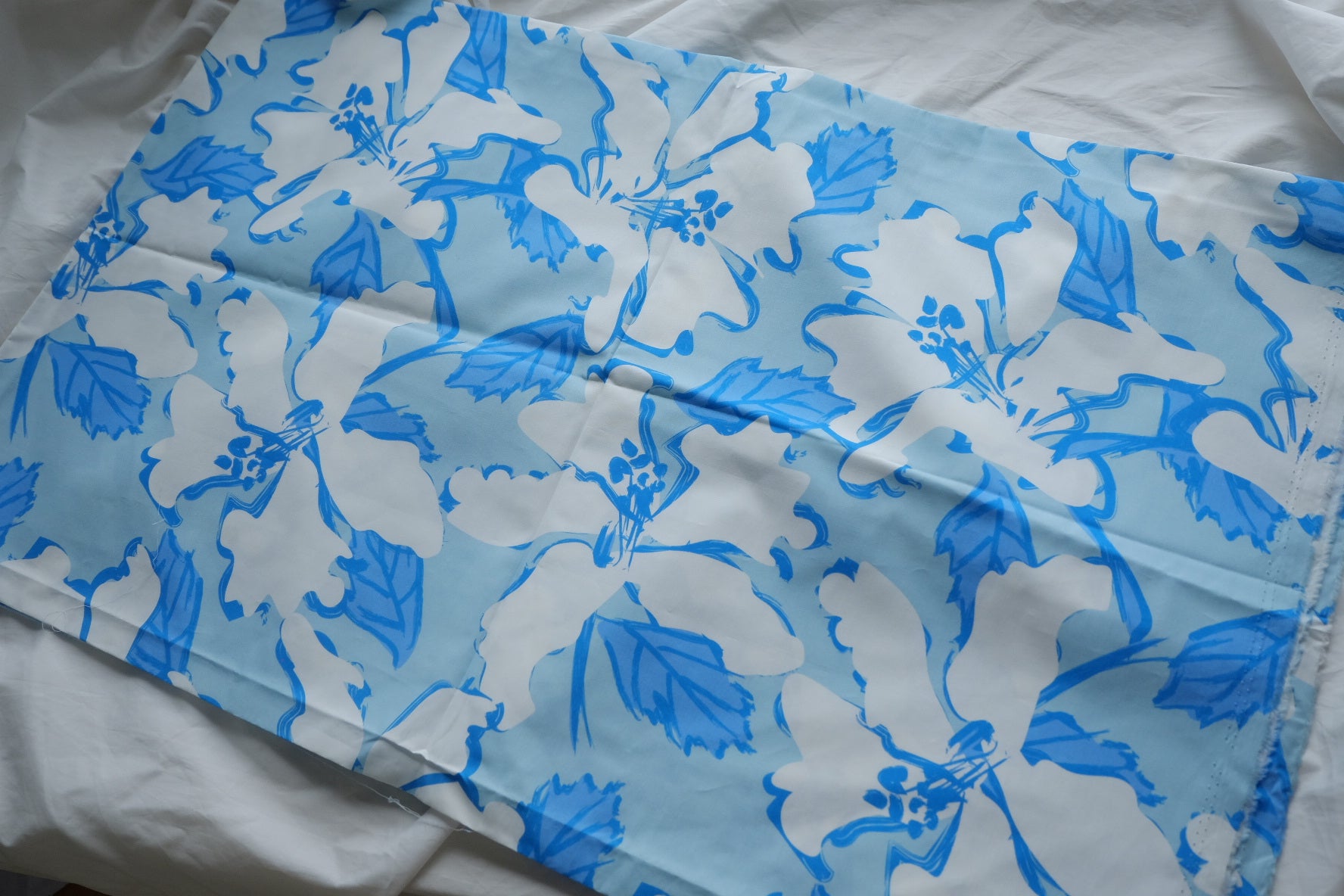 Blue Lily Structured Cotton Poplin – 1.9 yd
