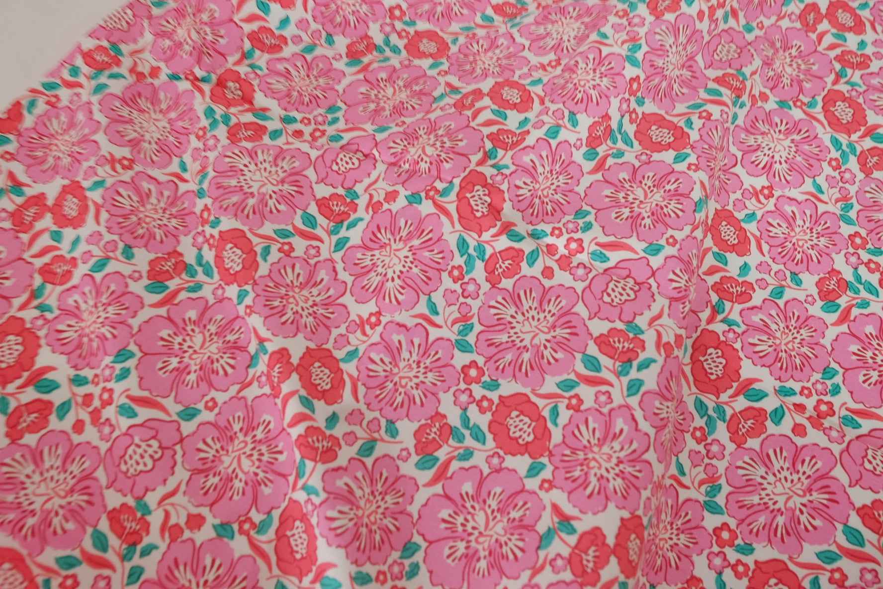Pink Garden Floral Cotton Lawn – 3.3 yd