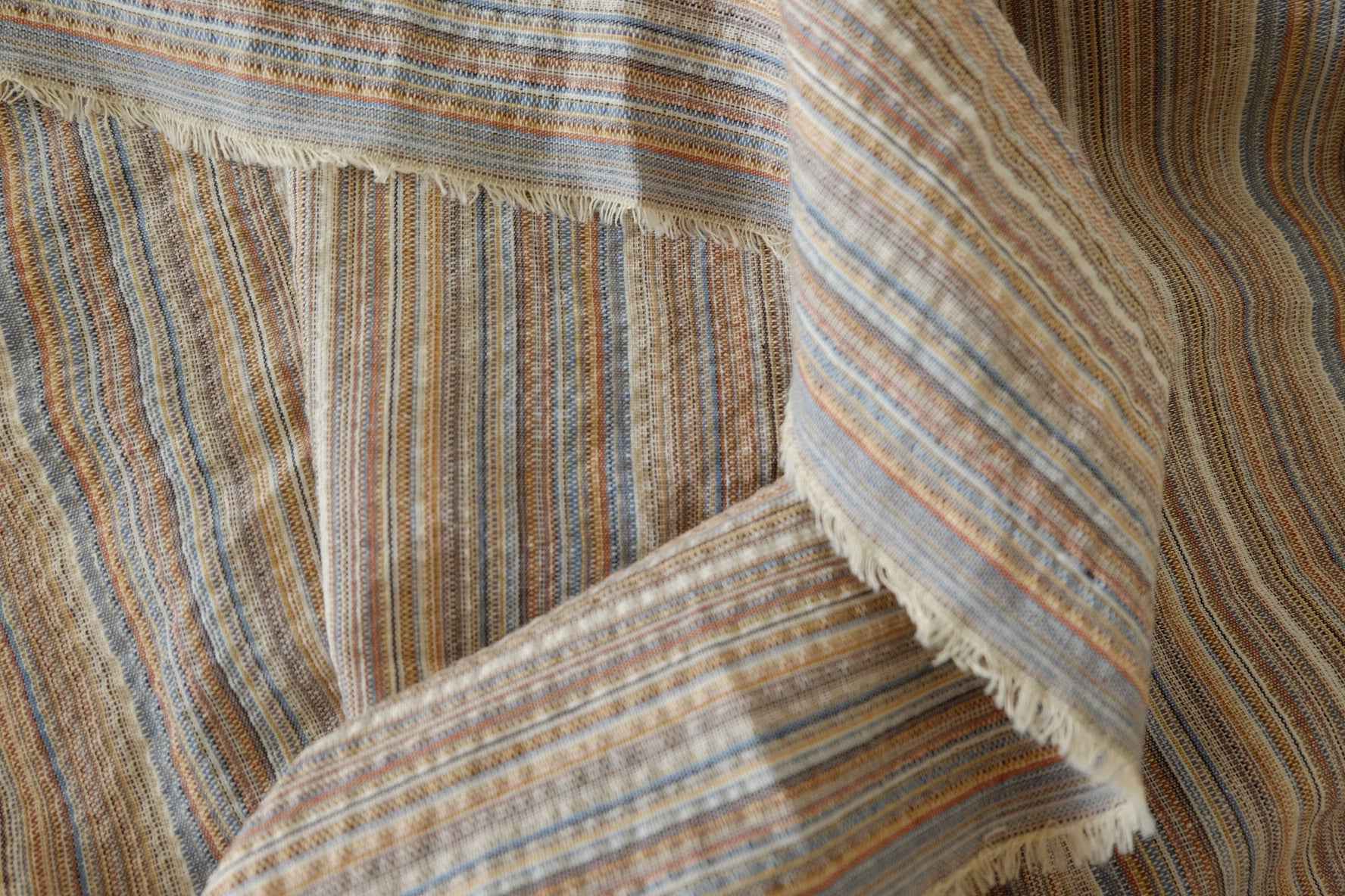 Soft Textured Yarn-Dyed Cotton Blend Fabric – 3.3 yd