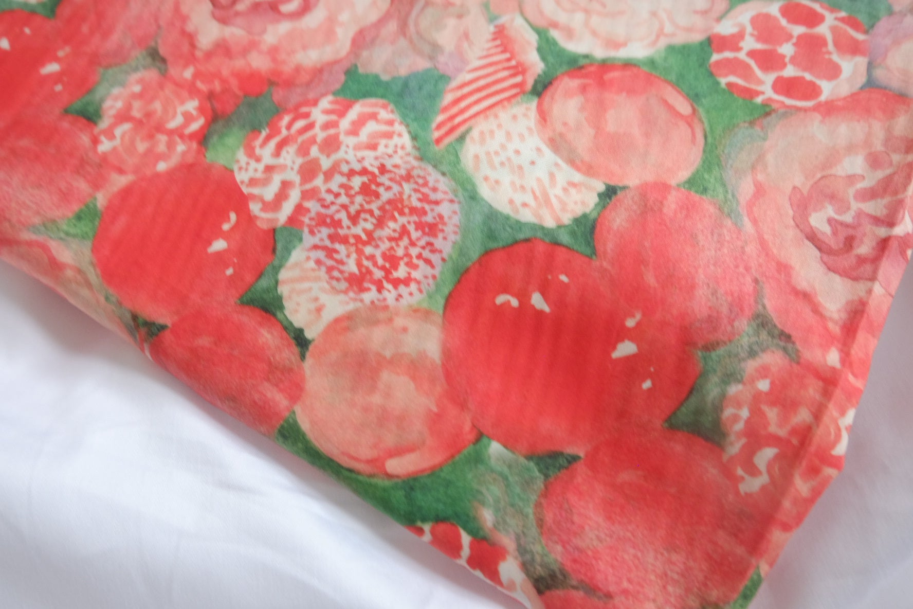 Watercolor Berry Garden Silky Cotton Fabric - 3.28 yd