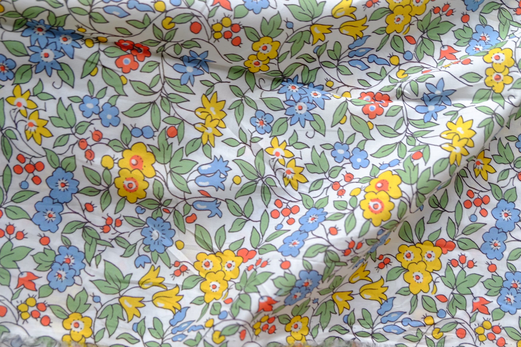 Vintage Meadow Floral Cotton Poplin – 2.2 yd