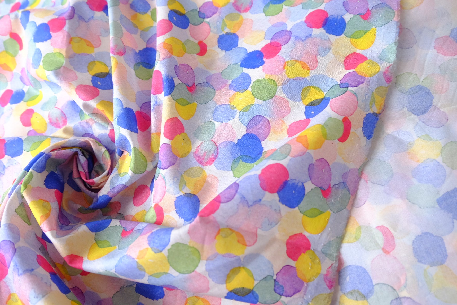 Watercolor Confetti Dot Lightweight Cotton Lawn — 3.28 yd