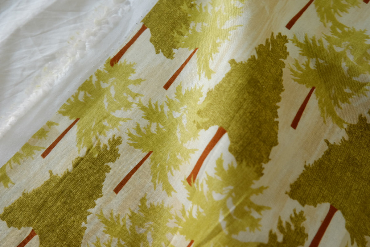 Little Woodland Trees Cotton Fabric – 2.2 yd