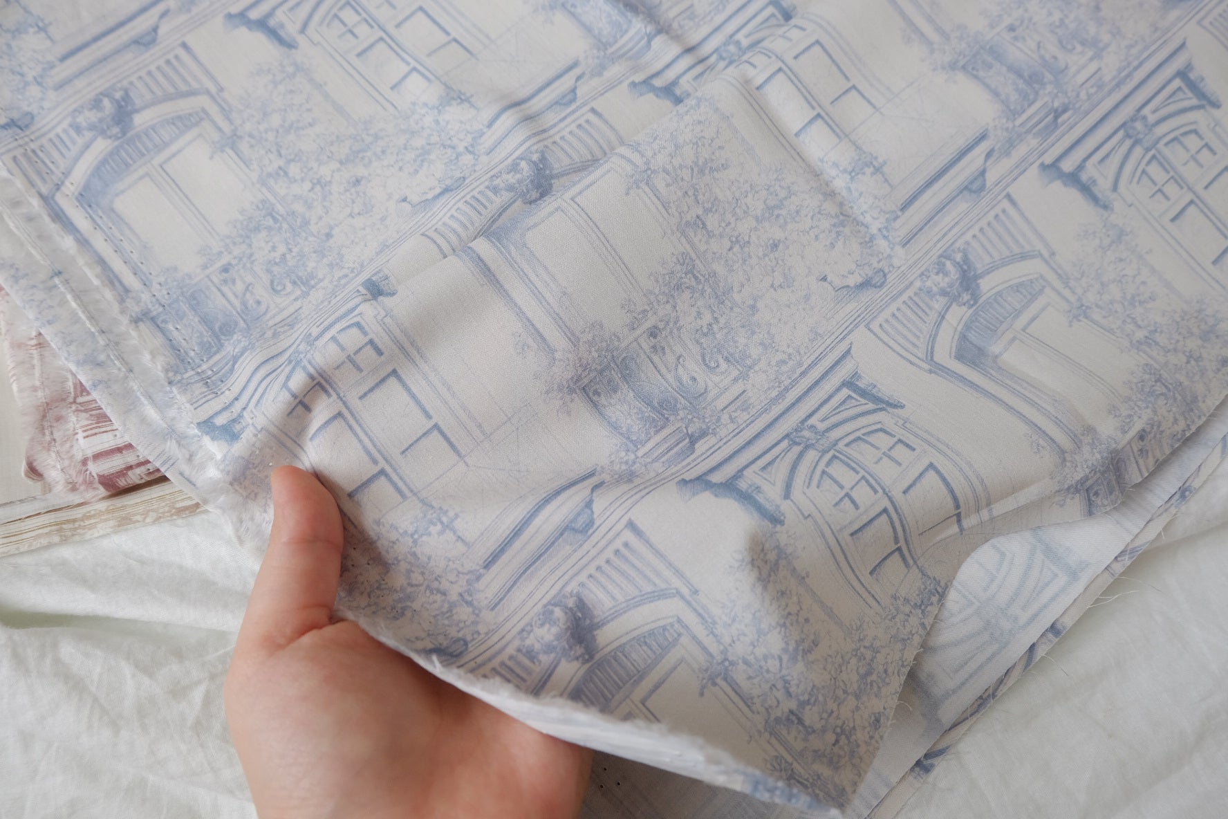 Architectural Toile Cotton Lawn Bundle — 3.5 yd Total