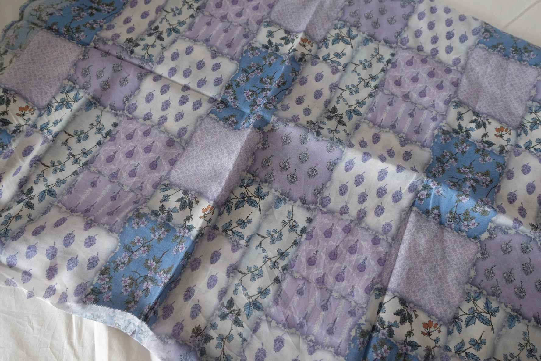 Lavender Patchwork Cotton Lawn – 3.28 yd