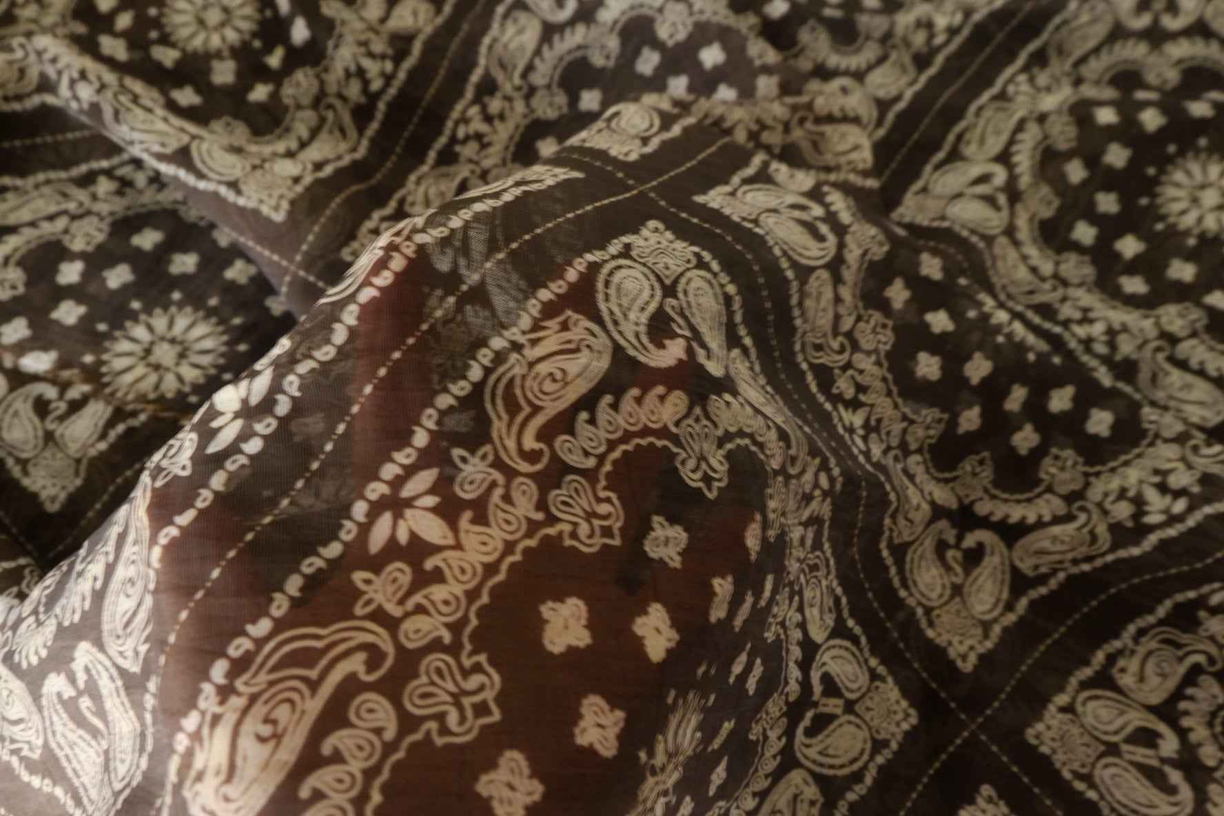 Espresso Bandana Print Tencel Cotton – 3.3 yd