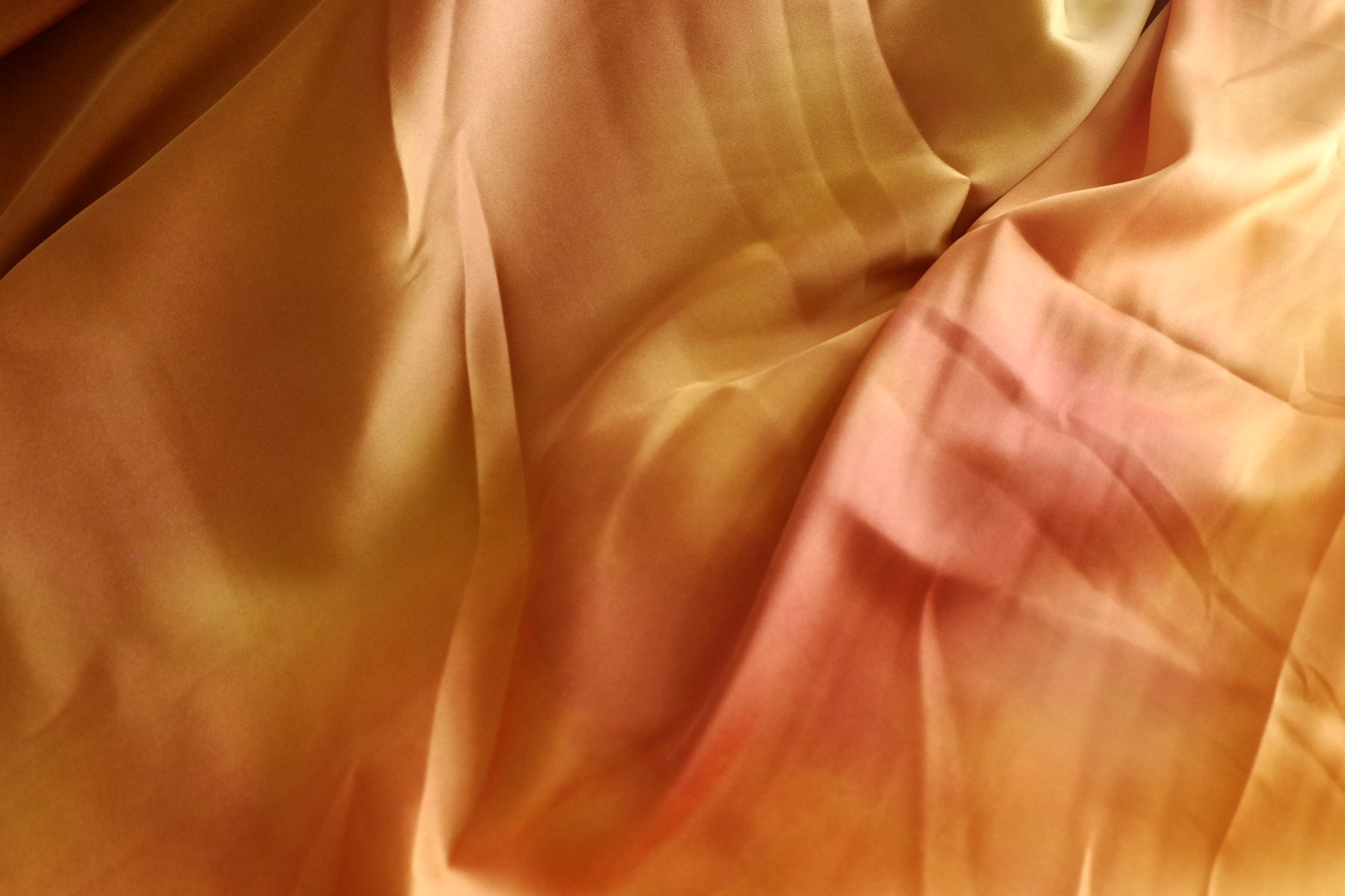 Sunset Gradient Acetate-Blend Satin Fabric - 1.64 yd
