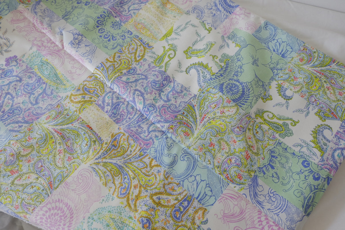 Pastel Paisley Printed Cotton Denim – 2.19 yd
