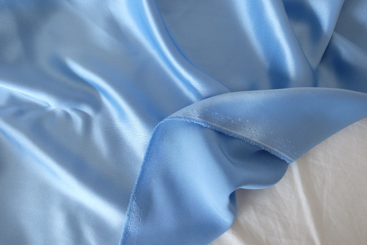 Powder Blue Triacetate Satin – 3.3 yd